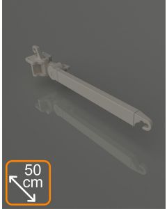 Braccetti a doppio movimento in alluminio da 50 cm