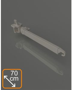 Braccetti a doppio movimento in alluminio da 70 cm